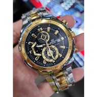 C*s*o ED*F*C* EFR-539SG-1A EFR-539 Chronograph Black Dial Gold Silver Steel Men's Watch