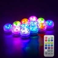 Led Colorful Fish Tank Lamp Waterproof Remote Control Candle Lamp Diving Candle Lights Led Light for