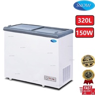 Snow LY350GL Glass Top Freezer Sliding Glass Door |Ice Cream Freezer| Aiskrim |Frozen (320L)