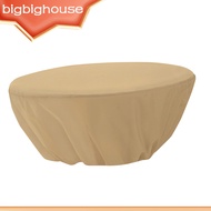 Round Patio Table Cover Balcony Garden Dustproof Drawstring Closure Table Cover Balcony Round Table 