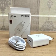 INFINIX Type C / Infinix 45W Fast Charging Charger + Original Type C Data Cable