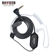 Daytech Walkie Talkie Radio Listen Only Earpiece Headset with Clear Acoustic Tube Retaining Clip (3.