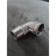 Stainless Steel Straight Elbow SIZE (1/4 - 3/4) screw type by acrotools