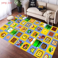Cute Super Mario Cartoon Carpet Bedroom Sofa Rugs Soft Mats for Kids Games Living Room Decor w76