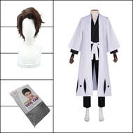 Anime Bleach Aizen Sousuke Cosplay Costume Wig Sets Bleach Thousand Year Blood War Gotei 13 Team 5 C