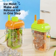 SEVENHOME3E Ice Cube Water Bottle, Reusable Touch-free Ice Cube Kettle, Easy To Clean Detachable 2 i