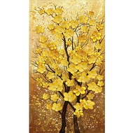 5D DIY Diamond Painting Round Diamond Gold Fortune Tree Rhinestone Money Tree Diamond Embroidery Kit