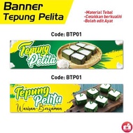 Banner Air Tepung Pelita Canvas Tapauline Gerai Khemah