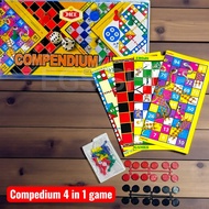 Compedium 4 in 1 Games/ SNAKE GAME/ SPORT GAME / AEROPLANE GAME/ DRAUGHT GAME