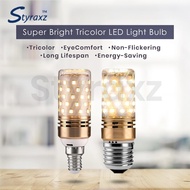 Styraxz, 3 IN 1 LED Color Stick Bulb DAYLIGHT/WARM WHITE/COOL 12W 16W E27 E14 WHITE bulb lampu mentol  灯泡