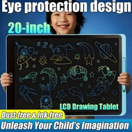 【20" Inch】LCD Writing Tablet 2+ Years Kids Colorful Drawing board for kid Eye-Friendly | One-Click C