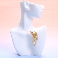 Luxury Rhinestone Wheat Brooch Simple and Lovely Corsage for Men and Women