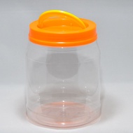 Biscuit Container/cracker barrel with colour lid/Food plastic container/PET 123H