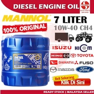 S2U Mannol Diesel Extra 10W40 CH4 7L Diesel Engine oil Light Truck Hilux 4WD Minyak Hitam Lori Kecil