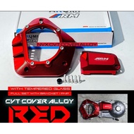 NVX155 V2 NMAX V2 CVT COVER SET CNC ARUMI OZR RACING CNC CVT COVER TRANSPARENT COVER ENGINE CVT JERN