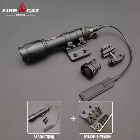 Tactical SF M600 M600C M300 M300C Flashlight High Quality LED Gun Light 20mm/mlok Rail Airsoft Rifle