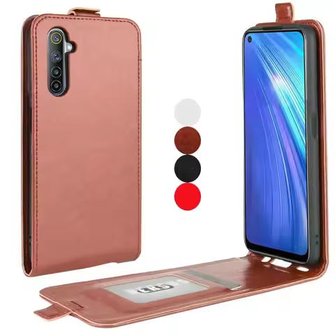 Realme C21 C25S C15 C11 C21Y C25 Leather Case Luxury Flip Vertical Full Cover For Realmi 9 8 Pro 8i 