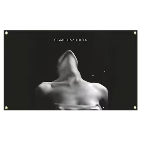 Black Aesthetic flag 3x5fts 2x3fts Cigarette Band Home Decoration flag Music Album Cover Tapestry Do