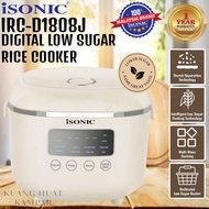 ISONIC 1.8L DIGITAL LOW SUGAR RICE COOKER IRC-D1808J
