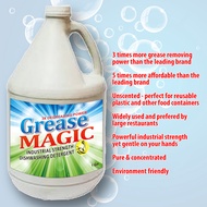 Grease Magic Industrial Strength Dishwashing Liquid Dishwashing Soap Dishwashing Detergent 1 Gallon clear Unscented