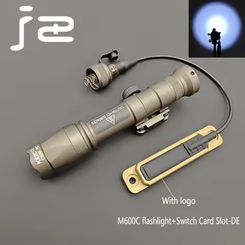 Tactical SF M300 M600 M600C Scout Flashlight LED Light MLOK Mount Pressure Switch With CNC Pocket pa