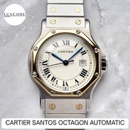 ORIGINAL CARTIER Santos Octagon Automatic 2966 jam tangan pria asli swiss 