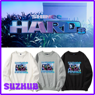 [SUZHUB] SHINEE HARD Album Oversized Hoodie Women Men O-neck Long Sleeve Crewneck Sweatshirt Taemin 