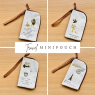 12cm Cotton Fabric Pouch Bag with Zip & Lanyard – Compact & Protective for Cards, Coins, Notes & Tra