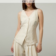 BDAY SALISA - VEST SS26 BUCKLE เสื้อกั๊ก (ปรับเอวด้านหลังได้) *PRE-ORDER 1-2 WEEKS*