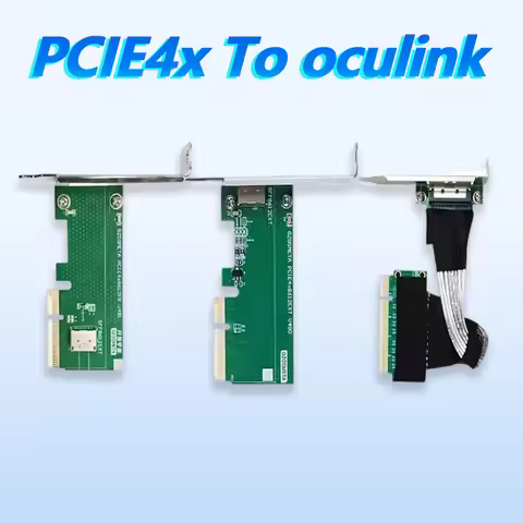 PCIe 4.0 x4 to OCuLink SFF-8612 Adapter Card, PCI Express Gen4 4 Lane Host Adapter for eGPU External