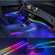 18 in 1 Car LED Light Symphony Light Parts Acrylic Strip light strip 35cm 75cm 110cm Door Lamp Stora