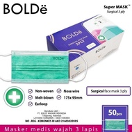 READY BOLDe Surgical Medis Masker 3 Ply isi 50 (Masker Medis)