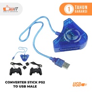 Konverter USB to Stick PS 2 Converter USB to 2 Stick PS2 to Laptop PS3 Dan PS4