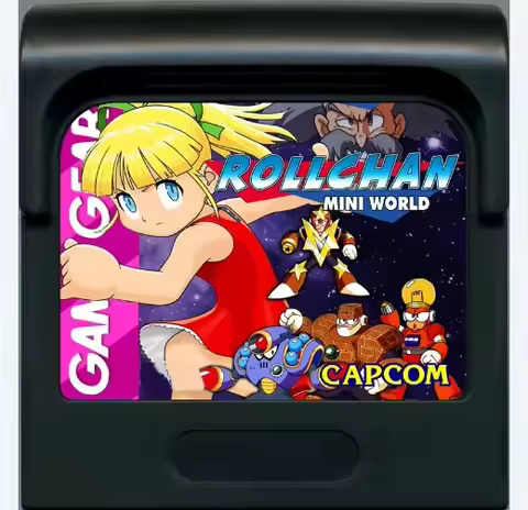 8bit GAME GEAR cartridge : ROLLCHAN MINI WORLD ( USA Version!! English Language!! )