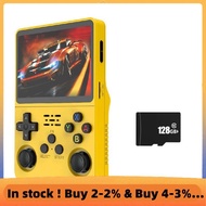 R36S Handheld Game Console 3.5 Inch IPS Screen 128GB Portable Video Player Dual 3D Joystick 3200mah 