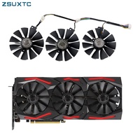 ใหม่สำหรับ  ROG Strix GeForce RTX 2060 2070การ์ดพัดลม87มิลลิเมตร T129215SL T129215SH RTX2060 RTX2070กราฟิกการ์ดพัดลมระบายความร้อน