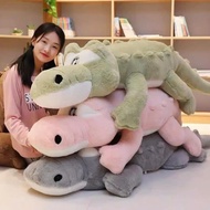 Soft and Soft Pink - Gray Crocodile Teddy Bear, size 160cm