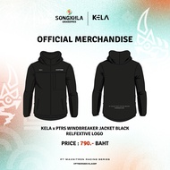 KELA x PTRS WINDBREAKER JACKET BLACK - REFLEXTIVE LOGO เสื้อแจ็คเก็ตกันลมสีดำ ลาย PTRS สะท้อนแสง