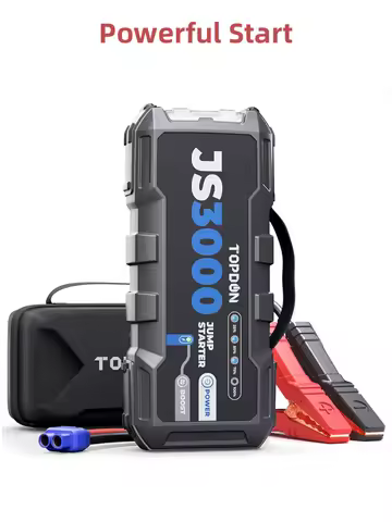 Topdon Jump Starter JS3000/JS2000Pro 3000A/2500A/1500A/1200A Power Bank 12V Car Starting Device for 