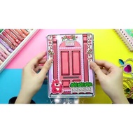 New Pink House Quiet Book - Bussy Book Paper Dolls House educational toys for children to assemble a