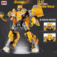 [100% ORIGINAL BMB] TRANSFORMERS BUMBLEBEE LS-07 KO MPM7 ARMOUR WASP METAL DIECAST ACTION FIGURE