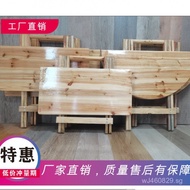 Portable Small Table Outdoor Cheap Rental Folding Table Fir Wood Night Snack Home Use Solid Wood Sim