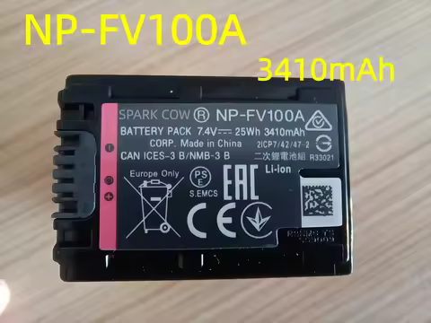 High performance 3410mAh NP-FV100A NP FV100A Camera Battery or Charger For Sony PXW-X70 HXR-NX80 NX7