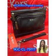 Kickers Top Grain Leather Clutch Hand Bag 1KIC-CL-79118/79117