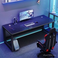 Double Simple Table Desktop Desk Home Game Table Chair Carbon Fiber Table Computer Computer Combinat
