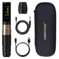 Ambition Wireless Permanent Makeup Machine Tattoo Pen Rotary 2.0-3.5mm adjustable stroke Coreless Mo