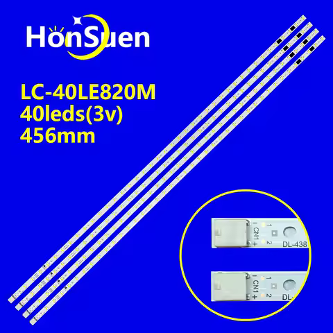 4pcs/set New LED Backlight Strip for Sharp LC-40LED820 LC-40LED820 K4462TP 40LED