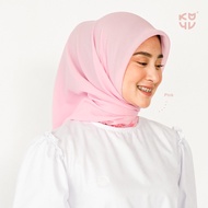 Koyu Hijab Segiempat Viney Jepang Lace ( Bunga ) Embroidery