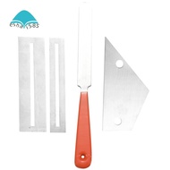 Stainless Steel Guitar Fret File+Fret Rocker Level+Fingerboard Protector Guitar Luthier Tool