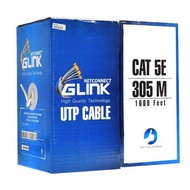 สายแลน 305 เมตร ภายใน INDOOR UTP LAN CABLE CAT5e  GLink รหัสGL-5004